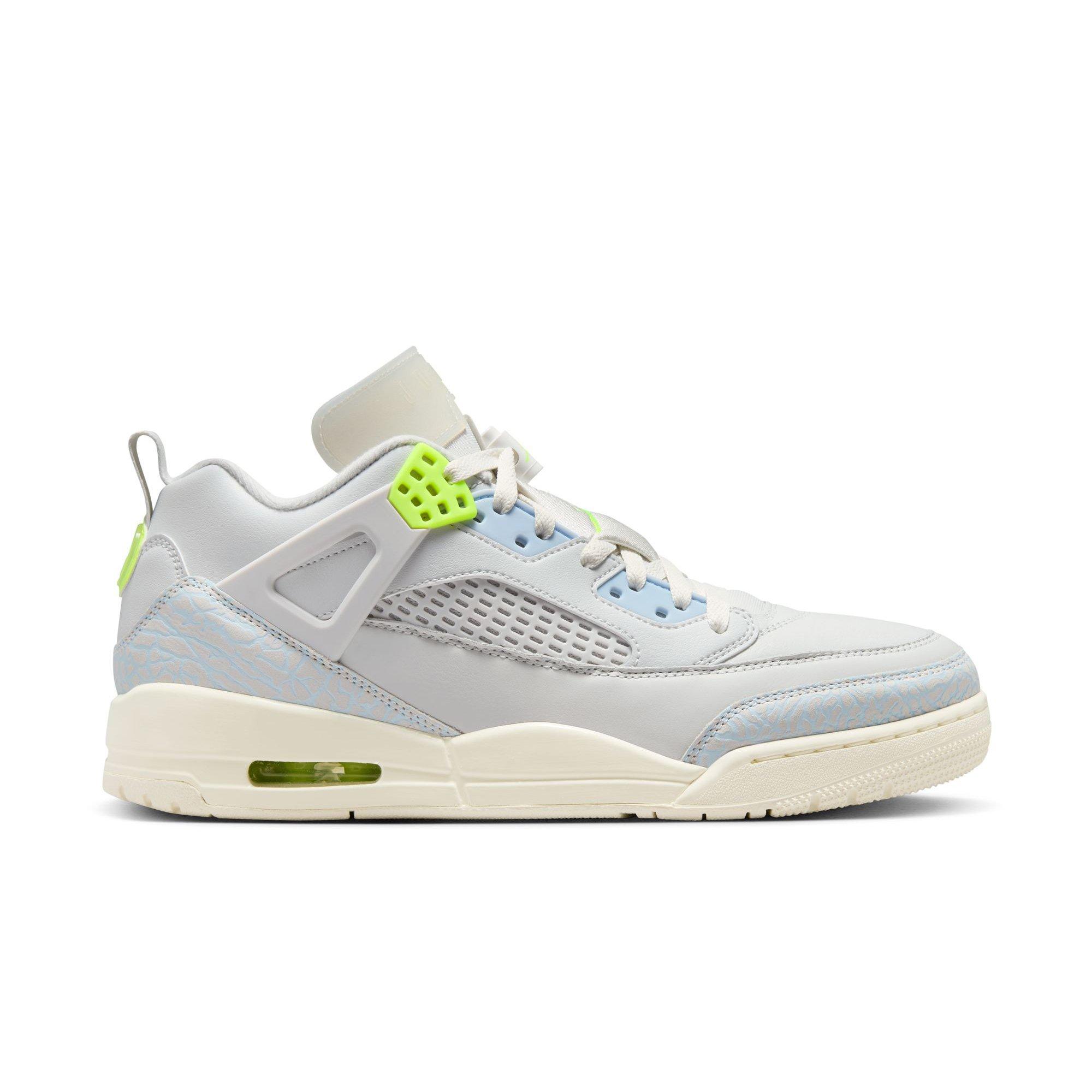 Jordan Spizike Low "Photon Dust/Volt/Sail/Coconut Milk" Men's Shoe - GREY/GREEN